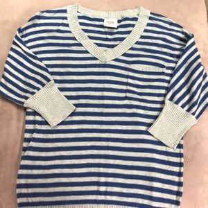 Blue and grey sweater